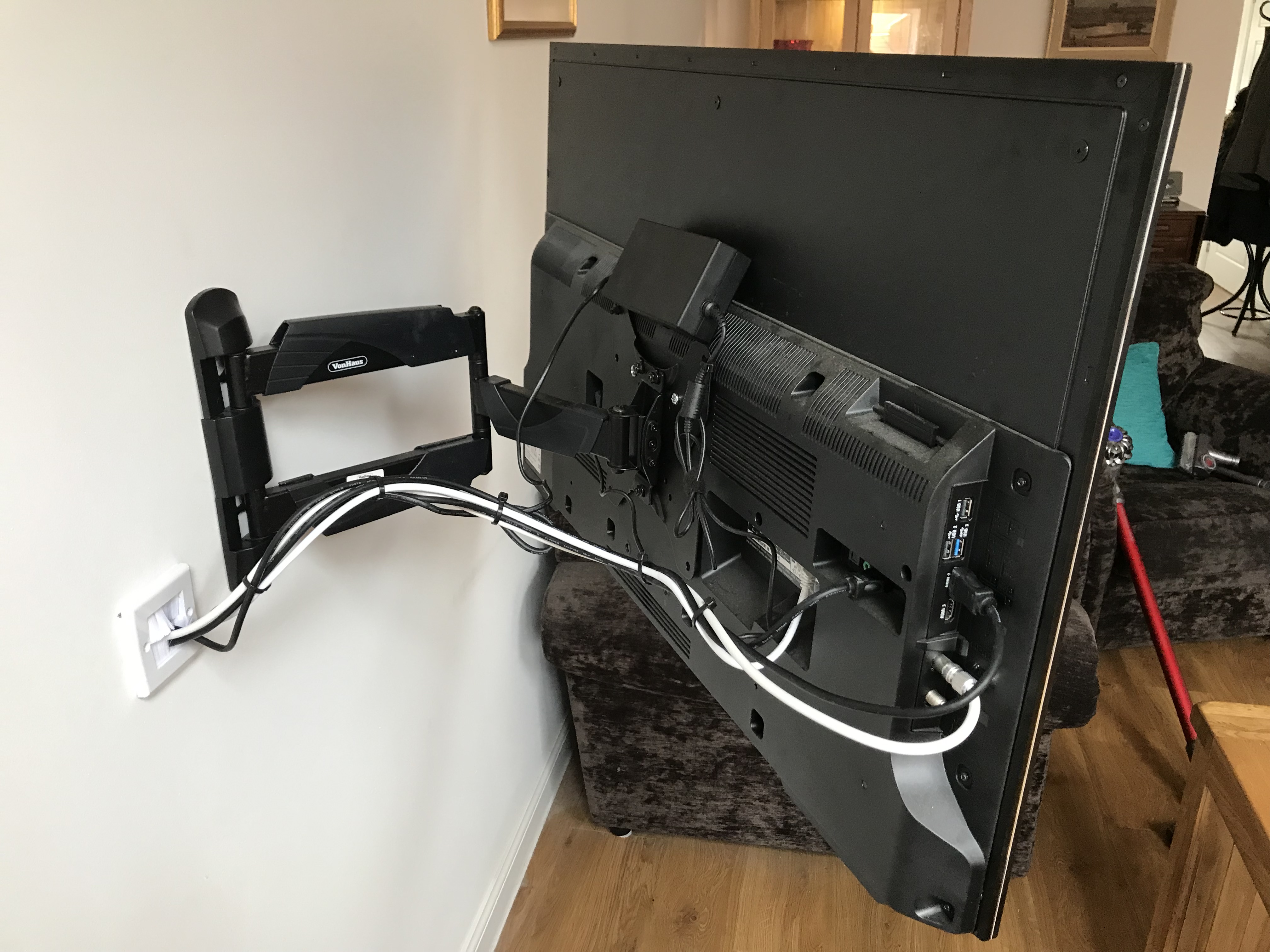 Tv wall mount installation